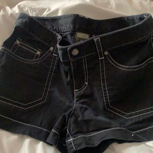 Womens Athleta Shorts Pockets Stretch Black